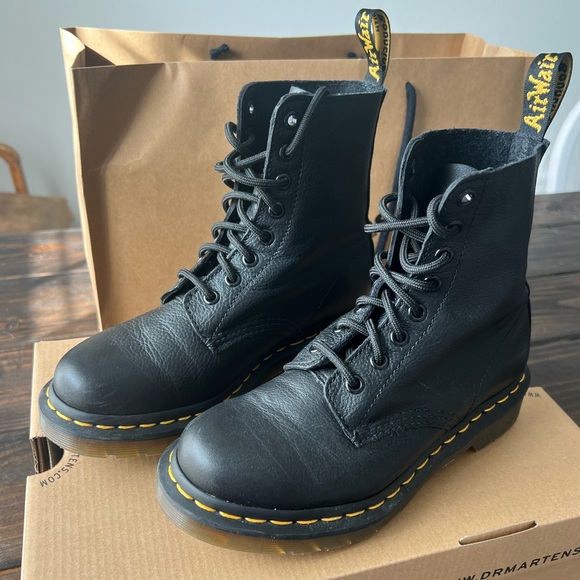 Dr. Martens 1460 Pascal Black Boots - Picture 2 of 10
